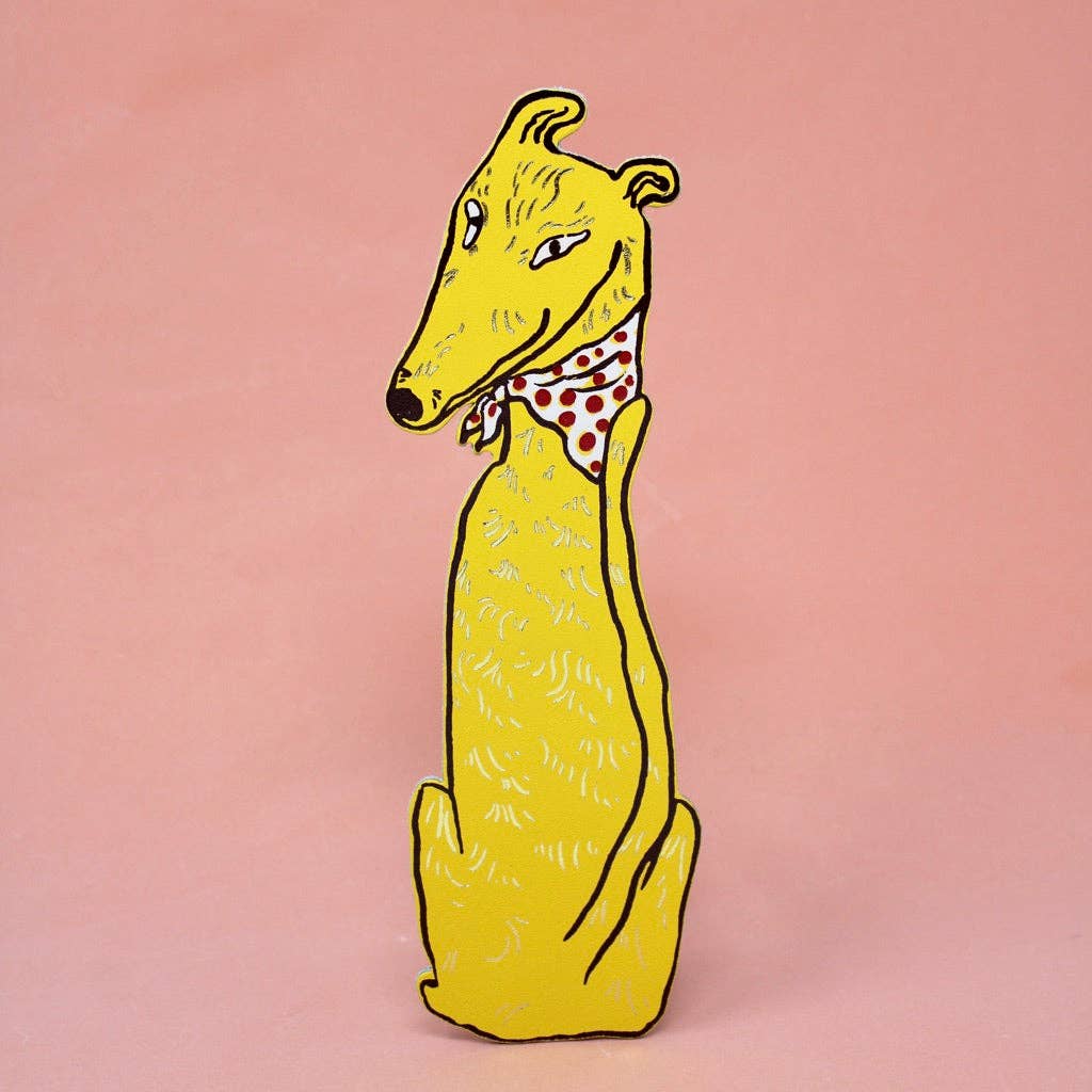 Leather Dog Bookmark for Book Lovers