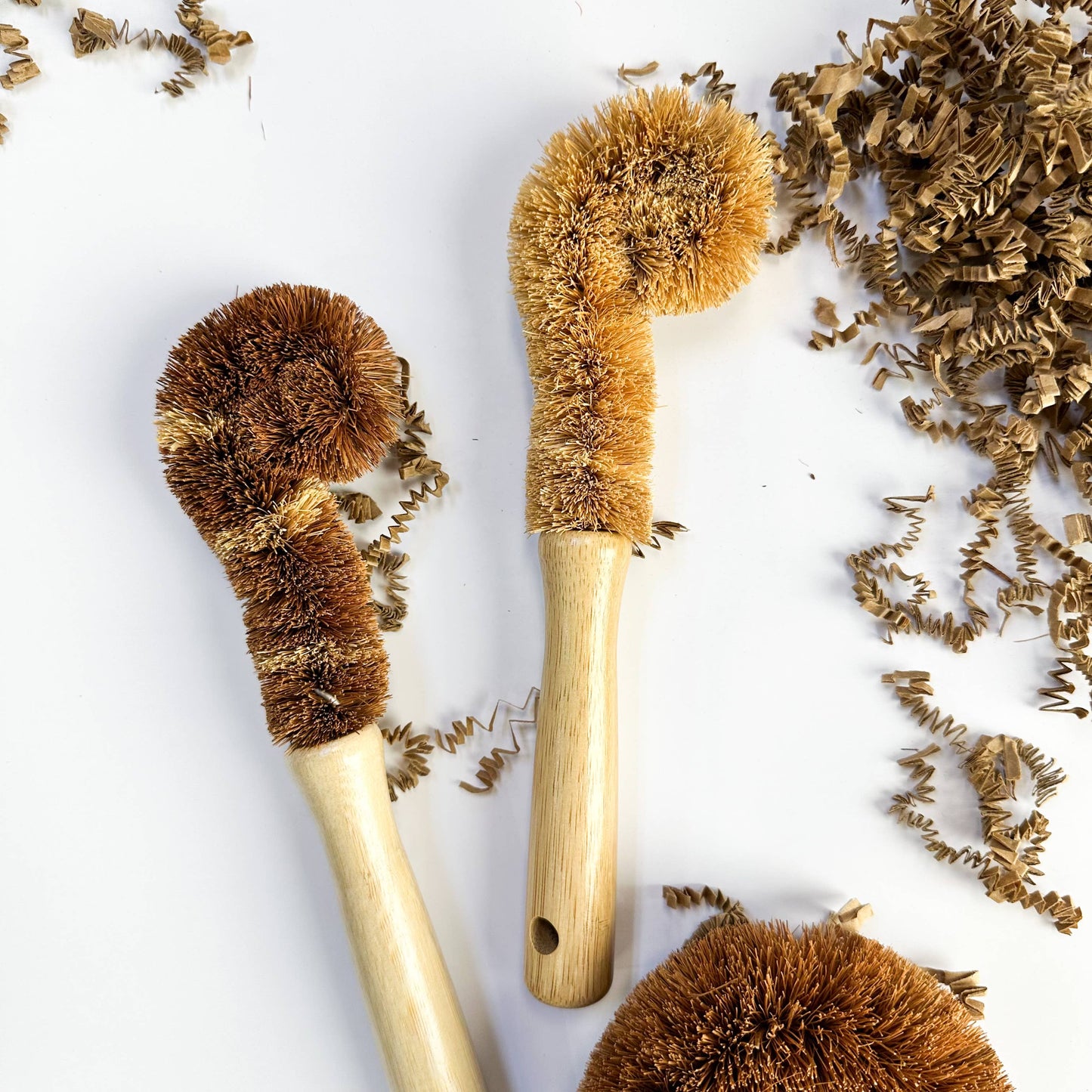 Plastic Free Coconut Fiber Dish Brush Bamboo Handle