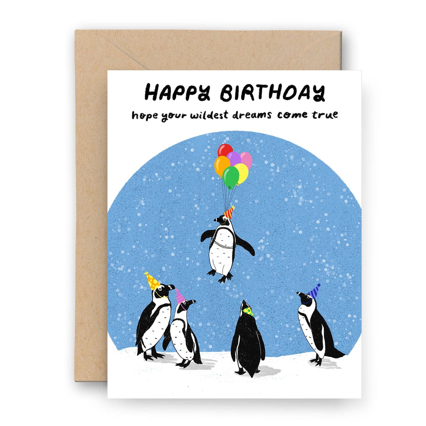 Happy Birthday Penquins Card