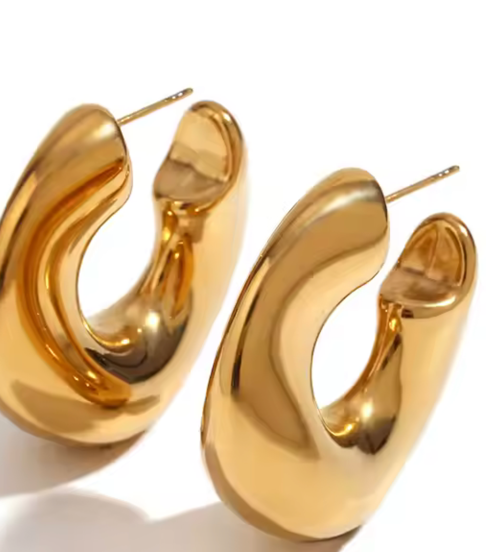 Wave-Puffy Hoops