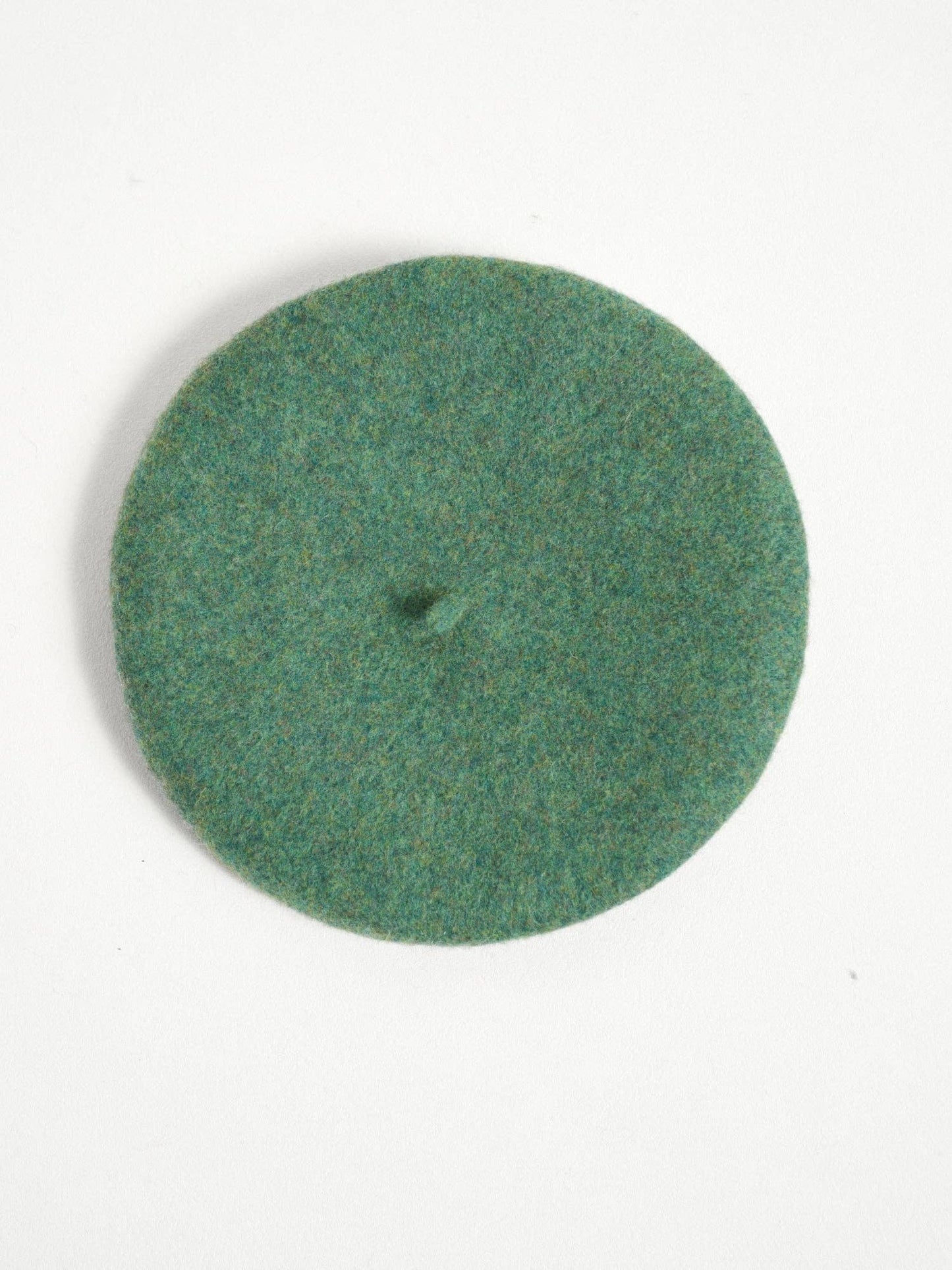 "Bon Chic" Wool Beret - Moss Green