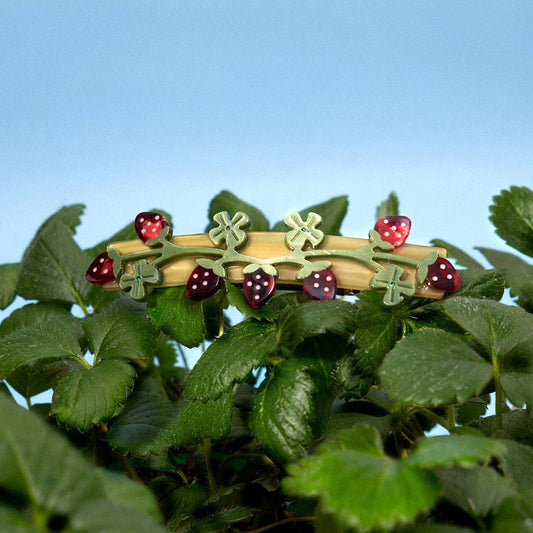 Wild Strawberry Barrette