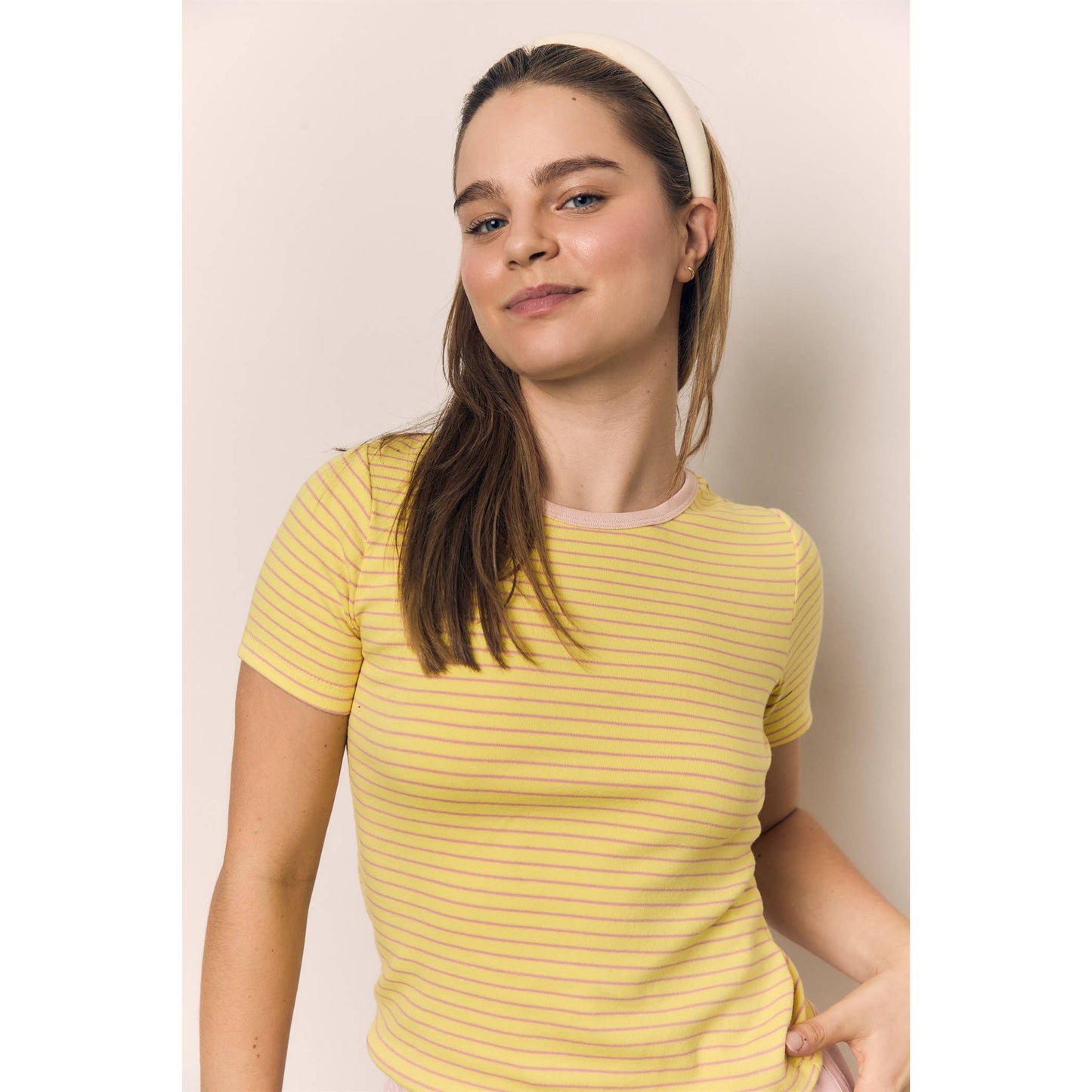 Striped Round Neck Tee