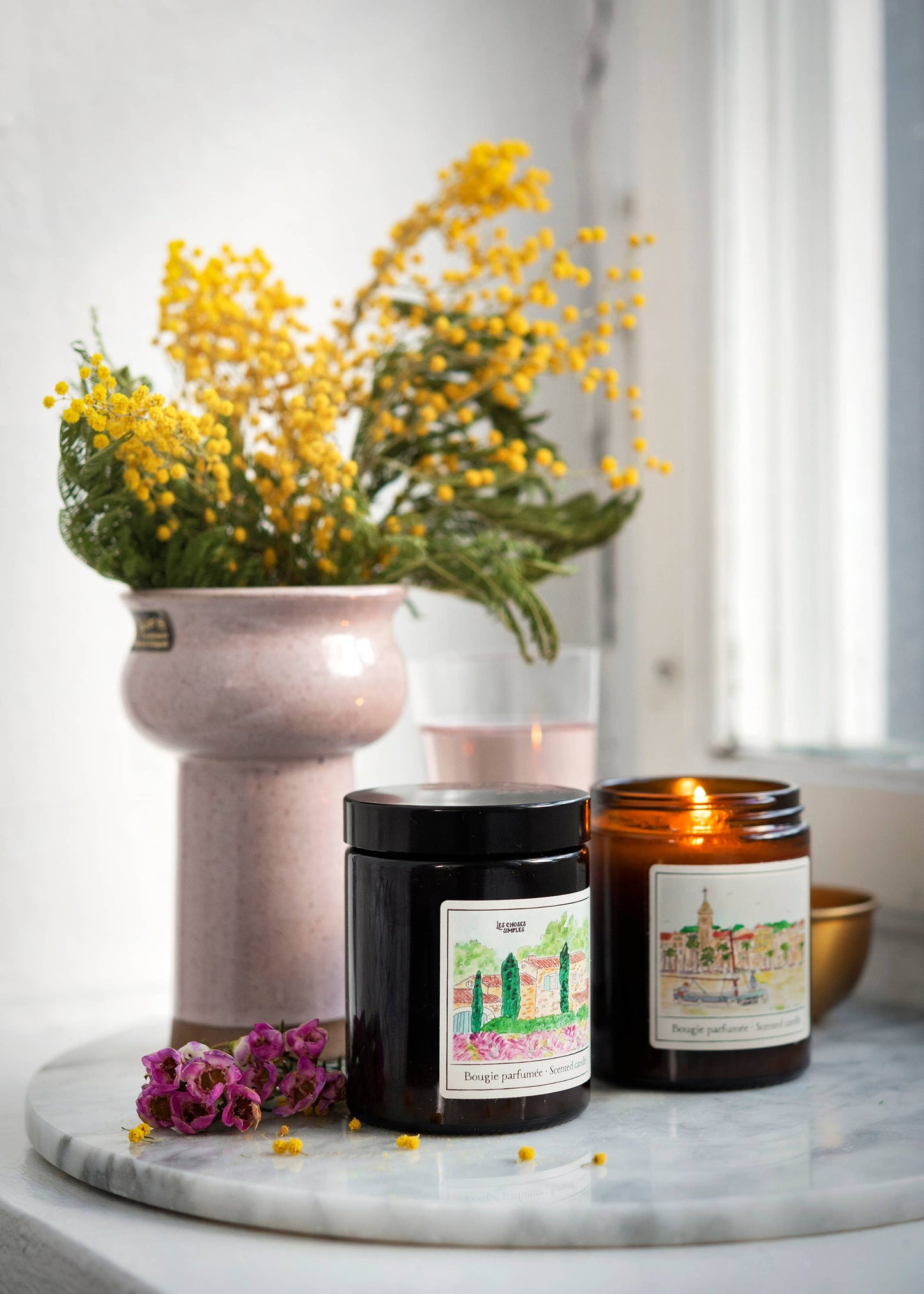 Soy Wax Candle: "La Mer" Amber
