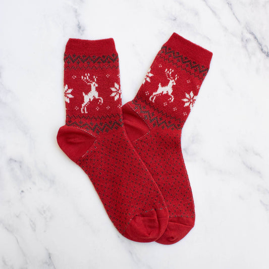Christmas Deer Socks