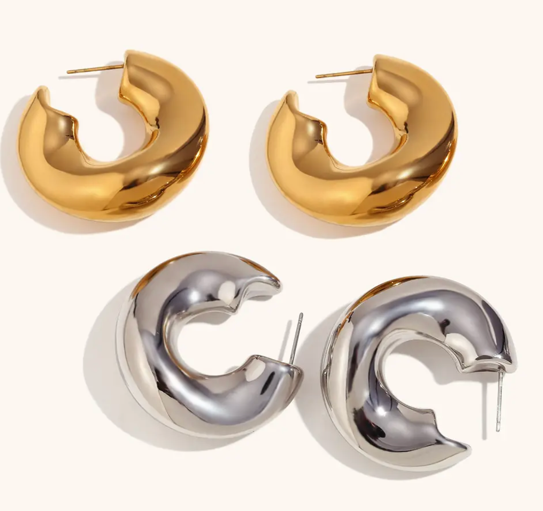 Wave-Puffy Hoops