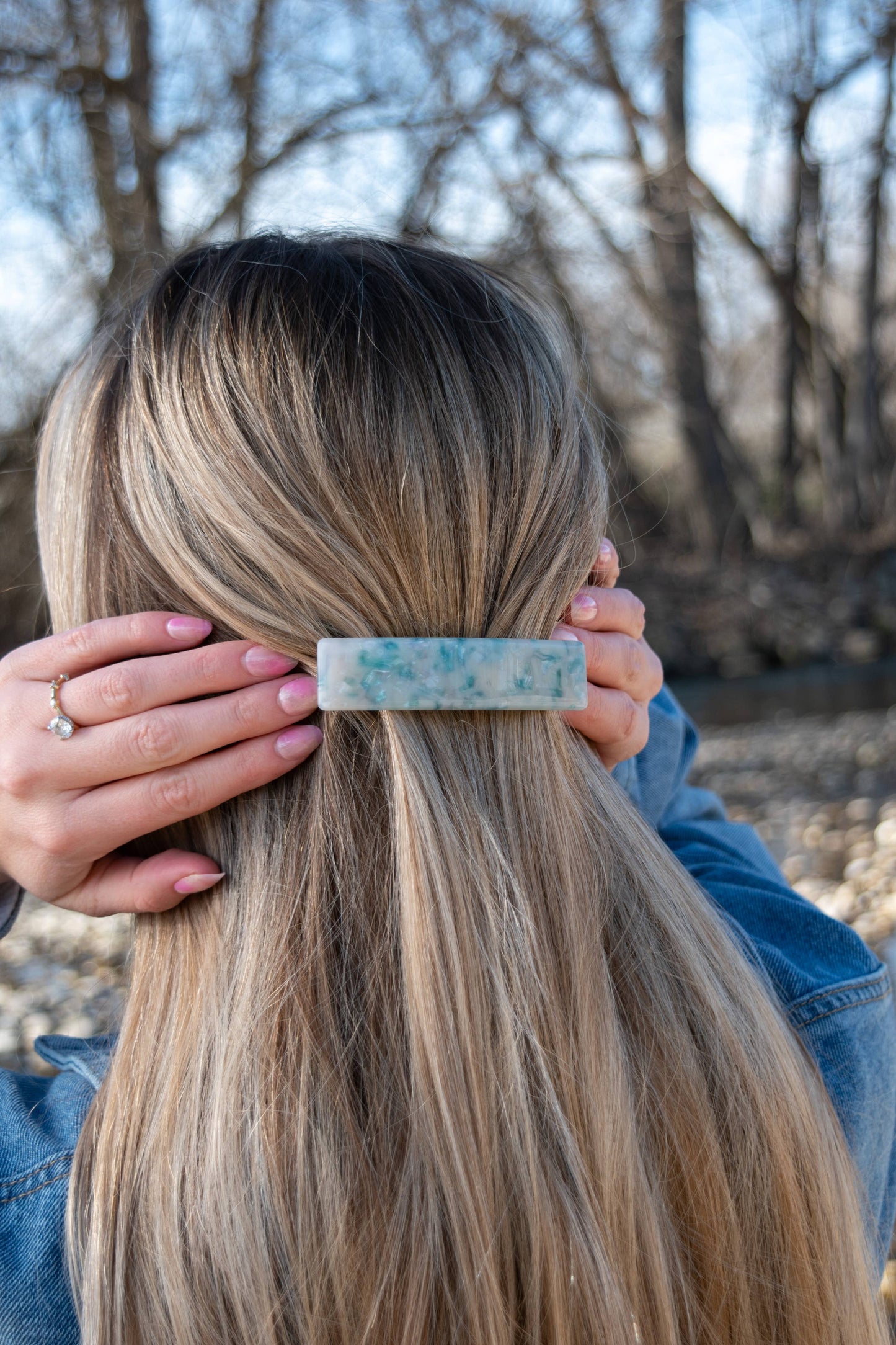 Rectangle French Barrette