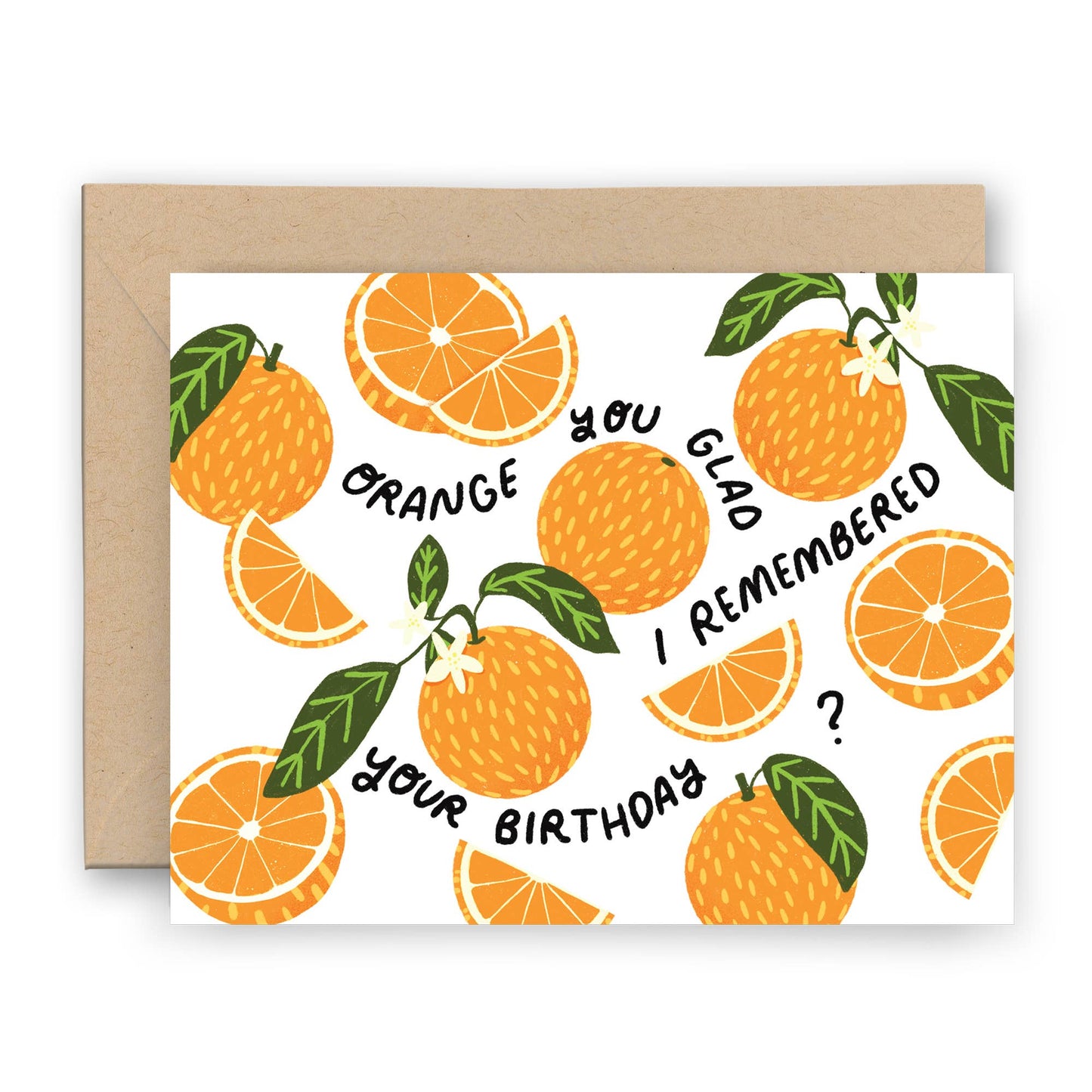 Orange You Glad Birthday Card