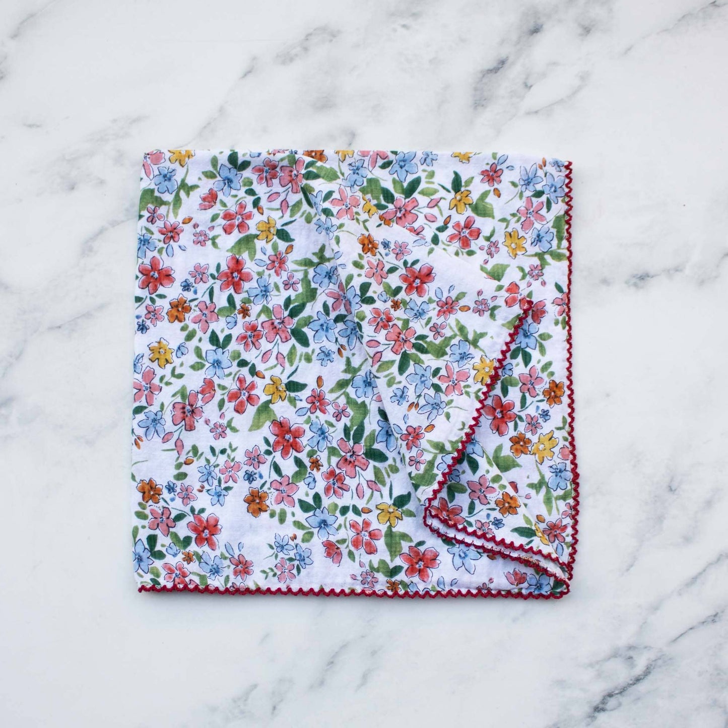 Linda Women's Floral Cotton Scarf