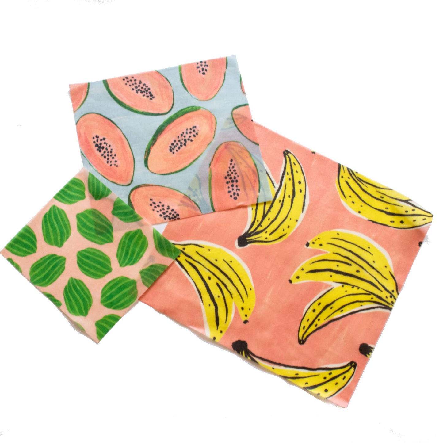 Fruit print Beeswax Wrap Set