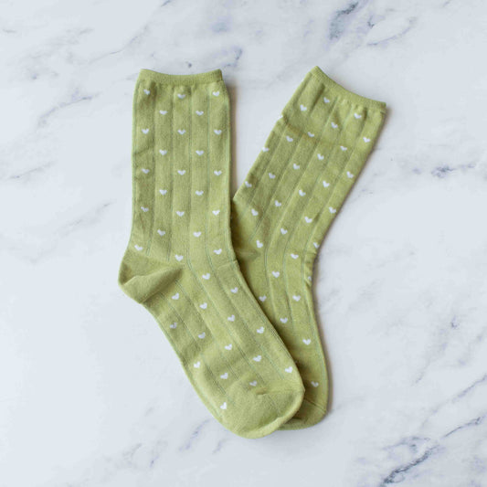 Women's Heart Crew Socks