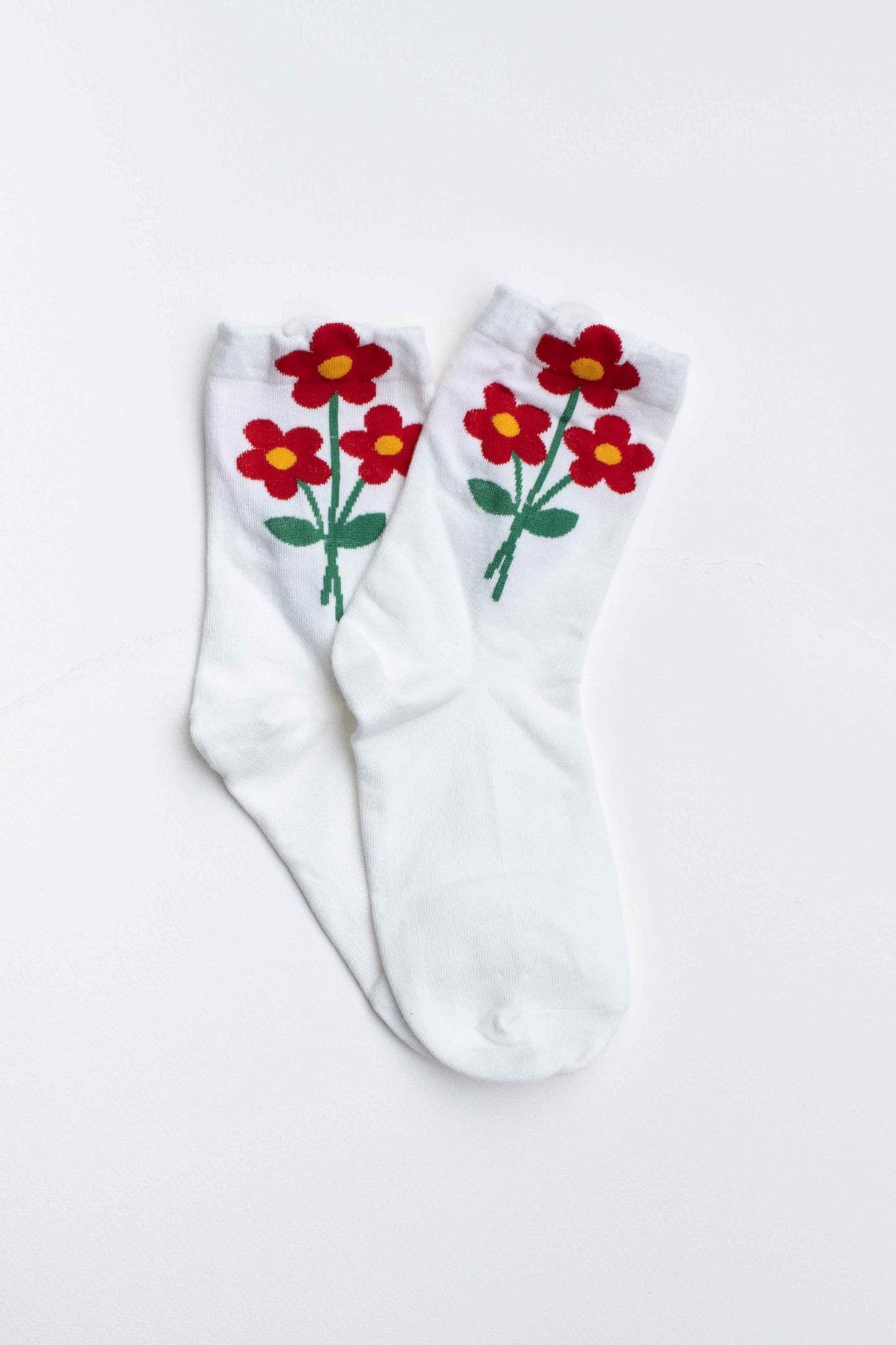 Retro Bloom Cotton Blend Socks
