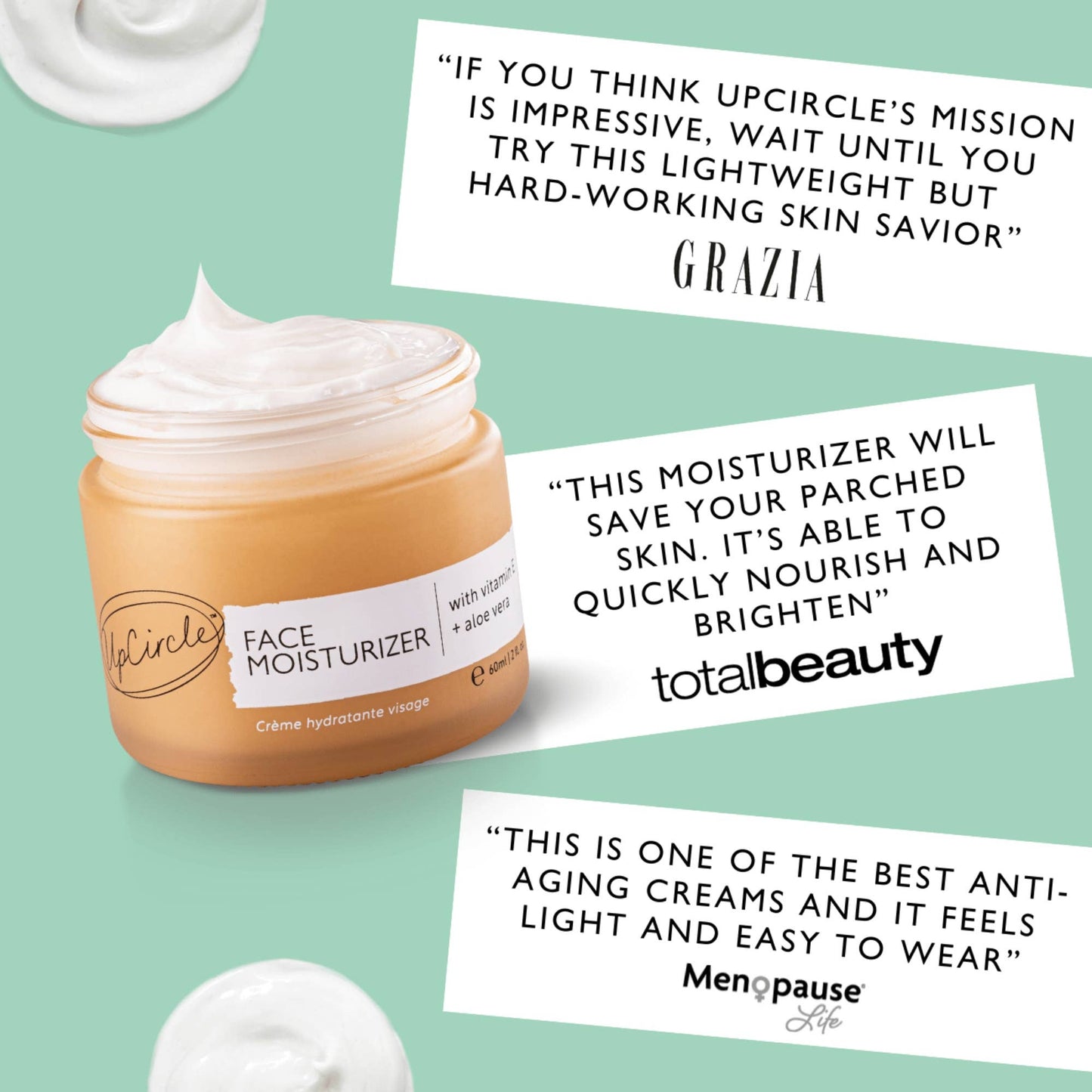 Face Moisturiser with Vitamin E + Aloe Vera