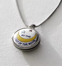 Be Locket- Special Hand Painted Steel Lockets- Necklace