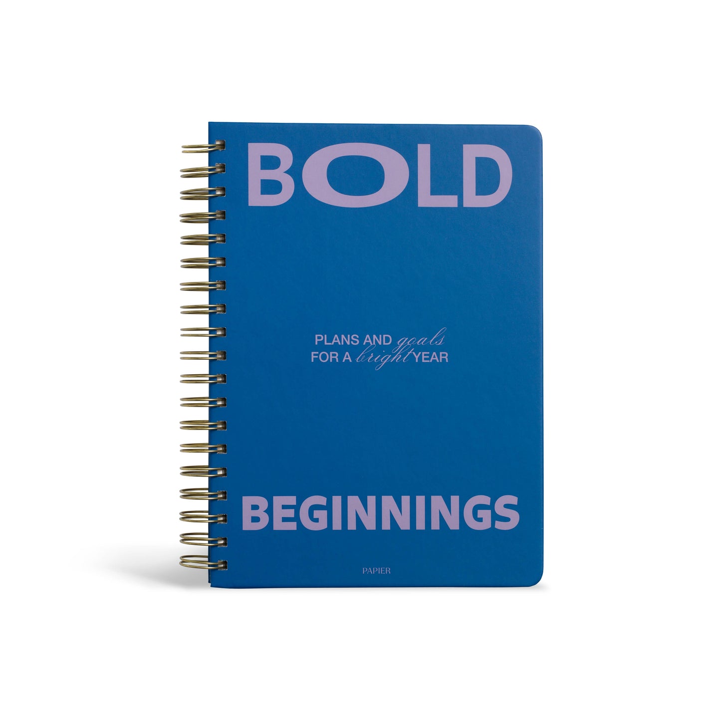 Bold Hardcover Spiral Undated Daily Planner