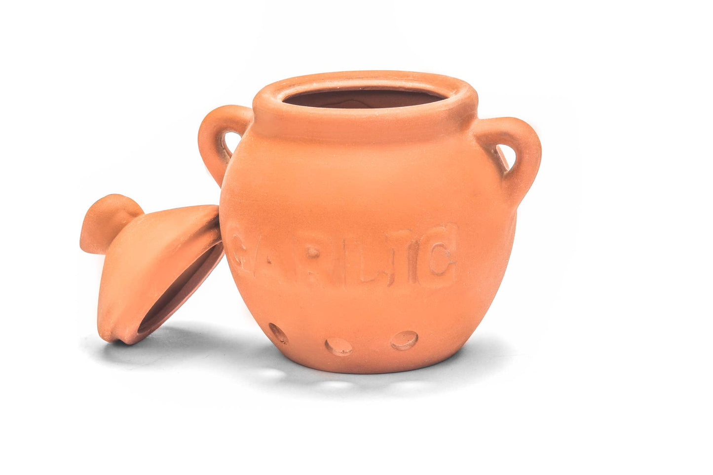 Ceramic Garlic Keeper Stoneware Garlic Storage Pot