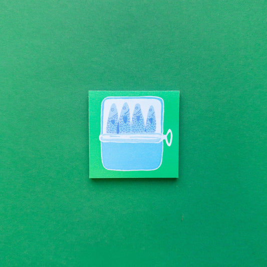 Tinned Fish Lists Sticky Notes