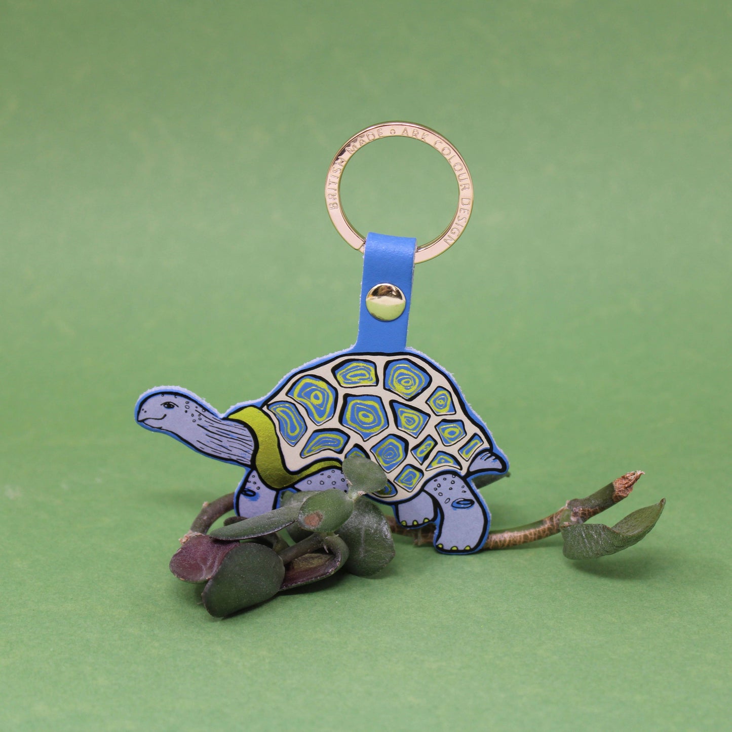 'Easy Going' Tortoise Keyring