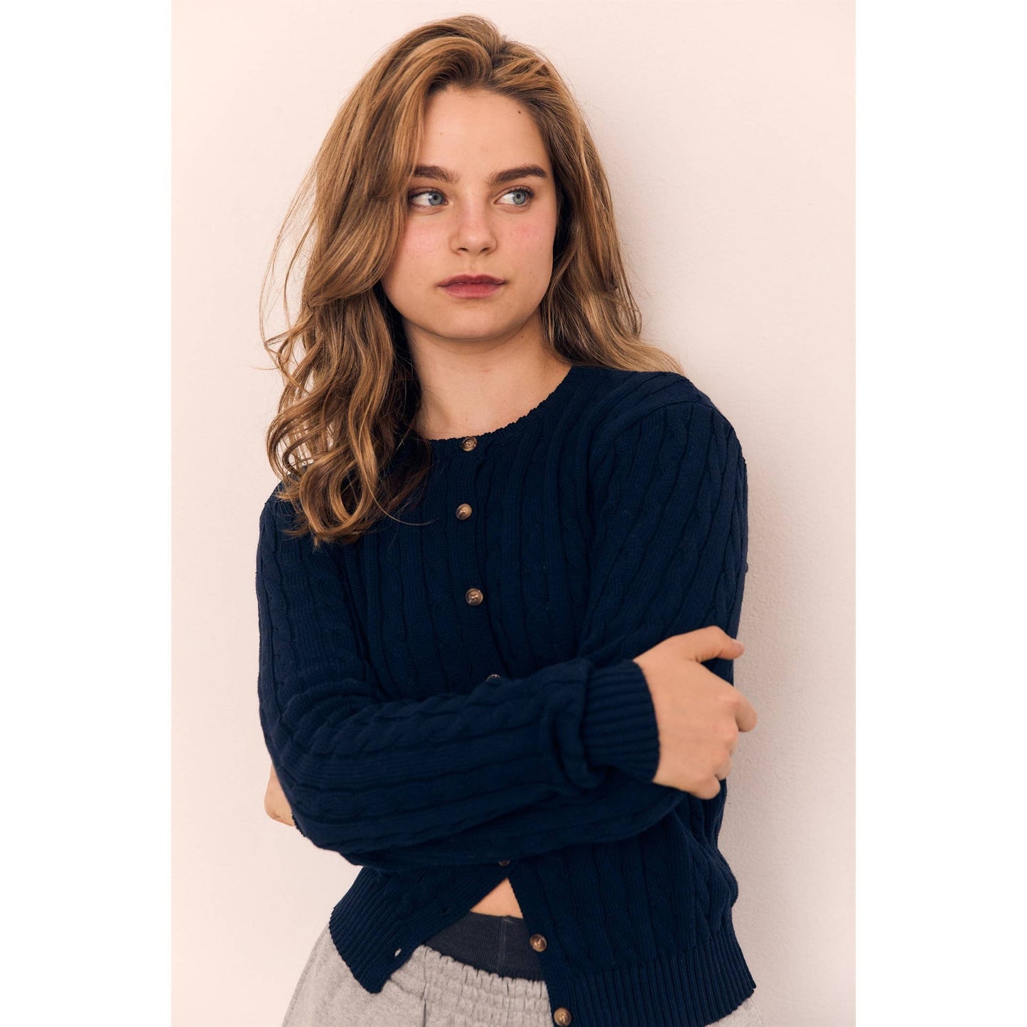 Classic Cable Knit Cardigan