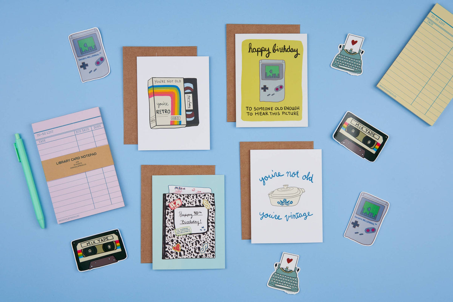 Library Card Notepad