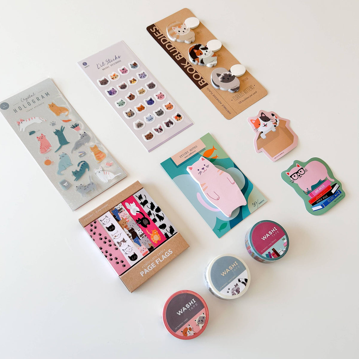 Cats Washi Stickers, 2 Sheets
