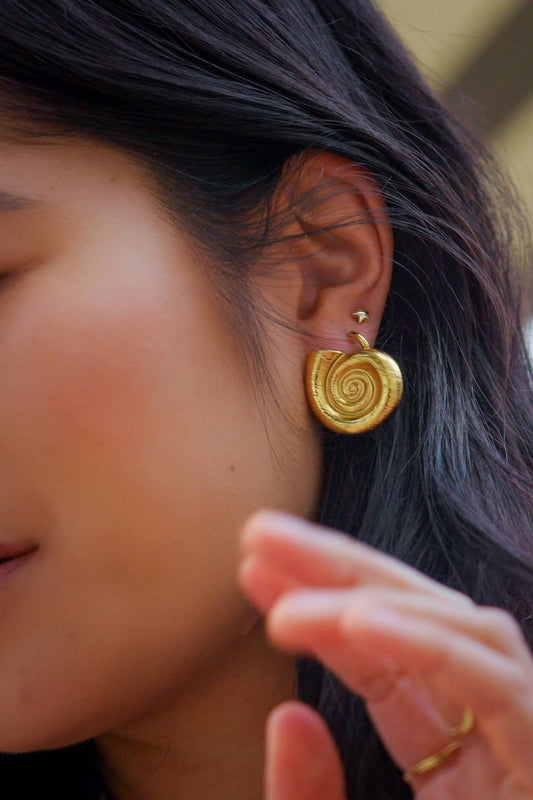 Shore Thing Studs - 18K Gold Plated