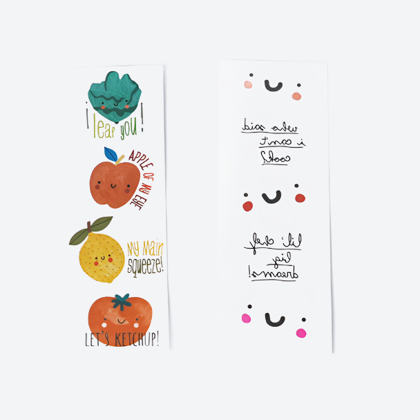 Fruit & Veggie Temporary Tattoos