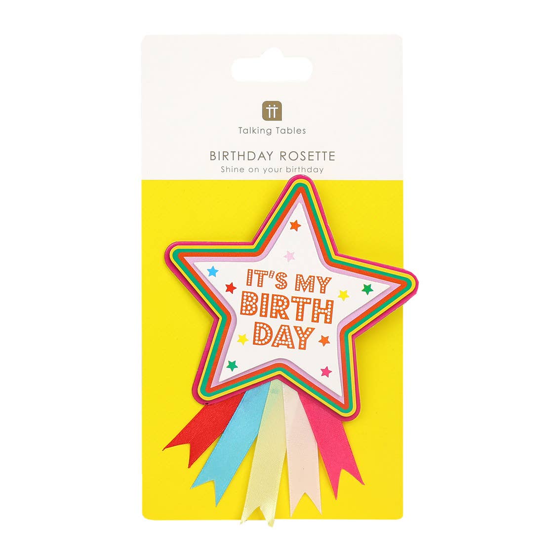 Multi Colored Birthday Badge