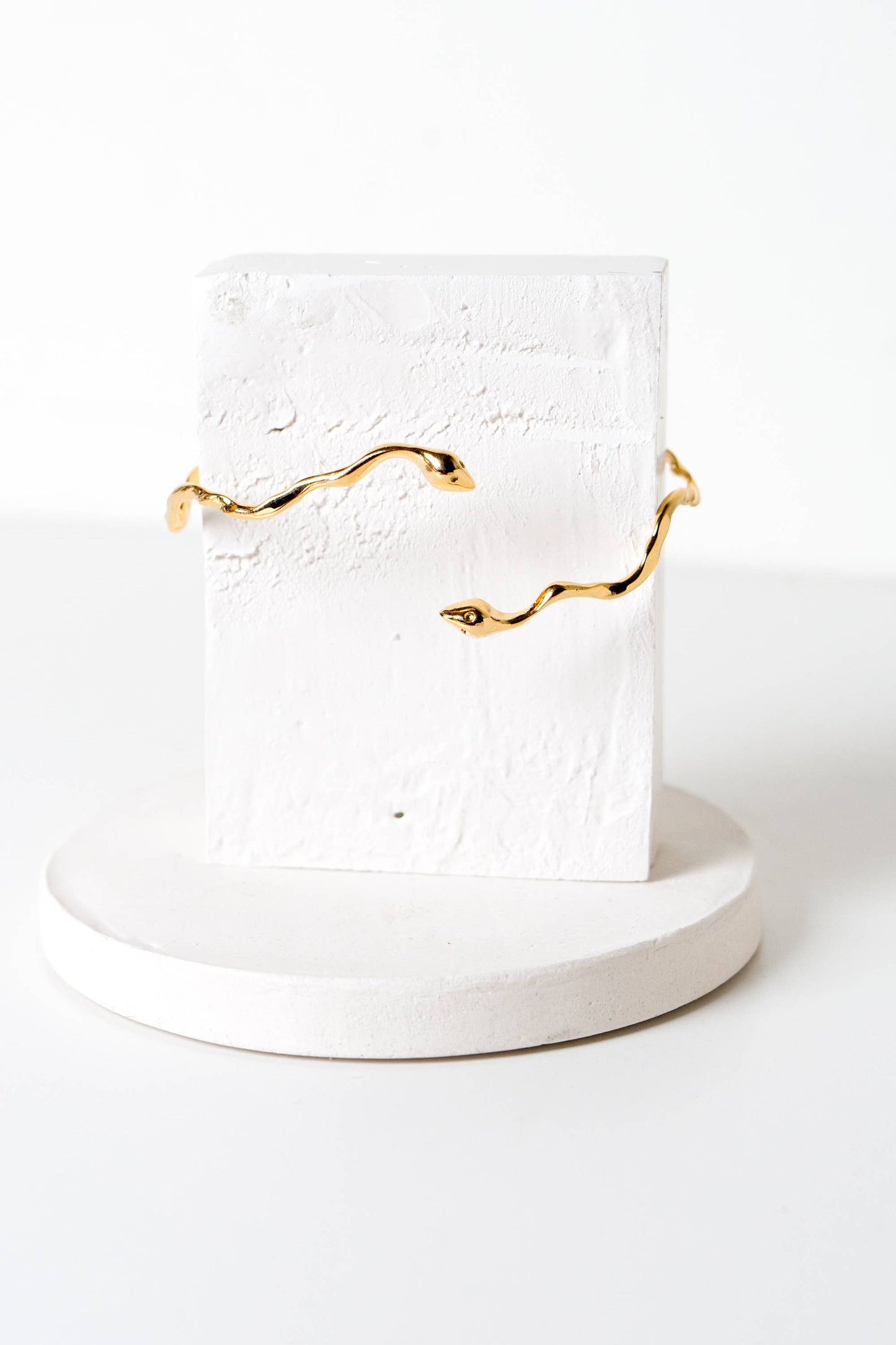 Gold Plated Snake Cuff