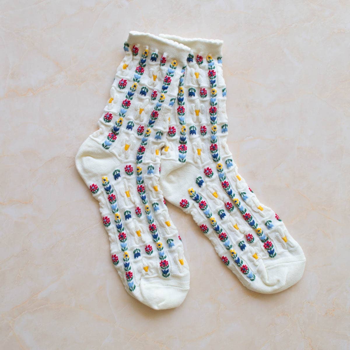 Mini Assorted Flower Socks