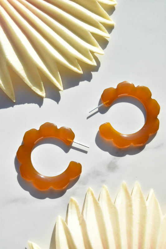 Petal Hoop Earrings
