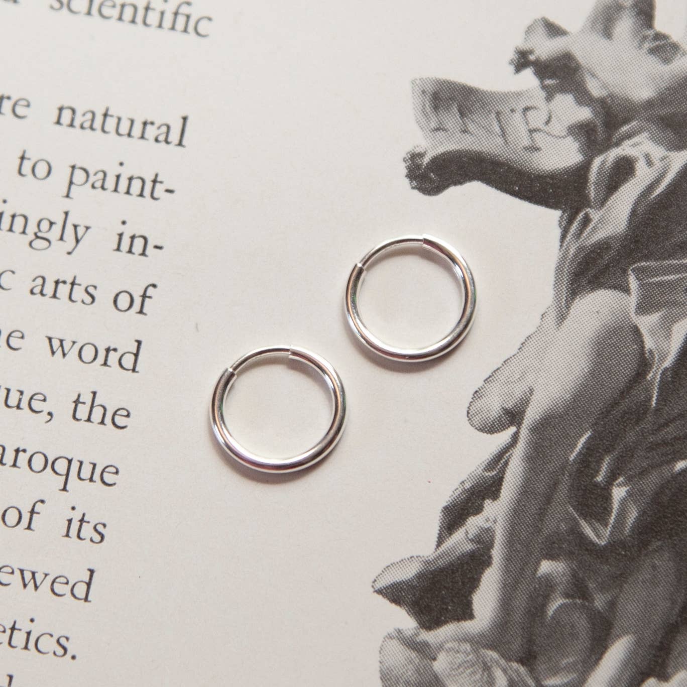 Recycled Sterling Silver Hoop Earrings
