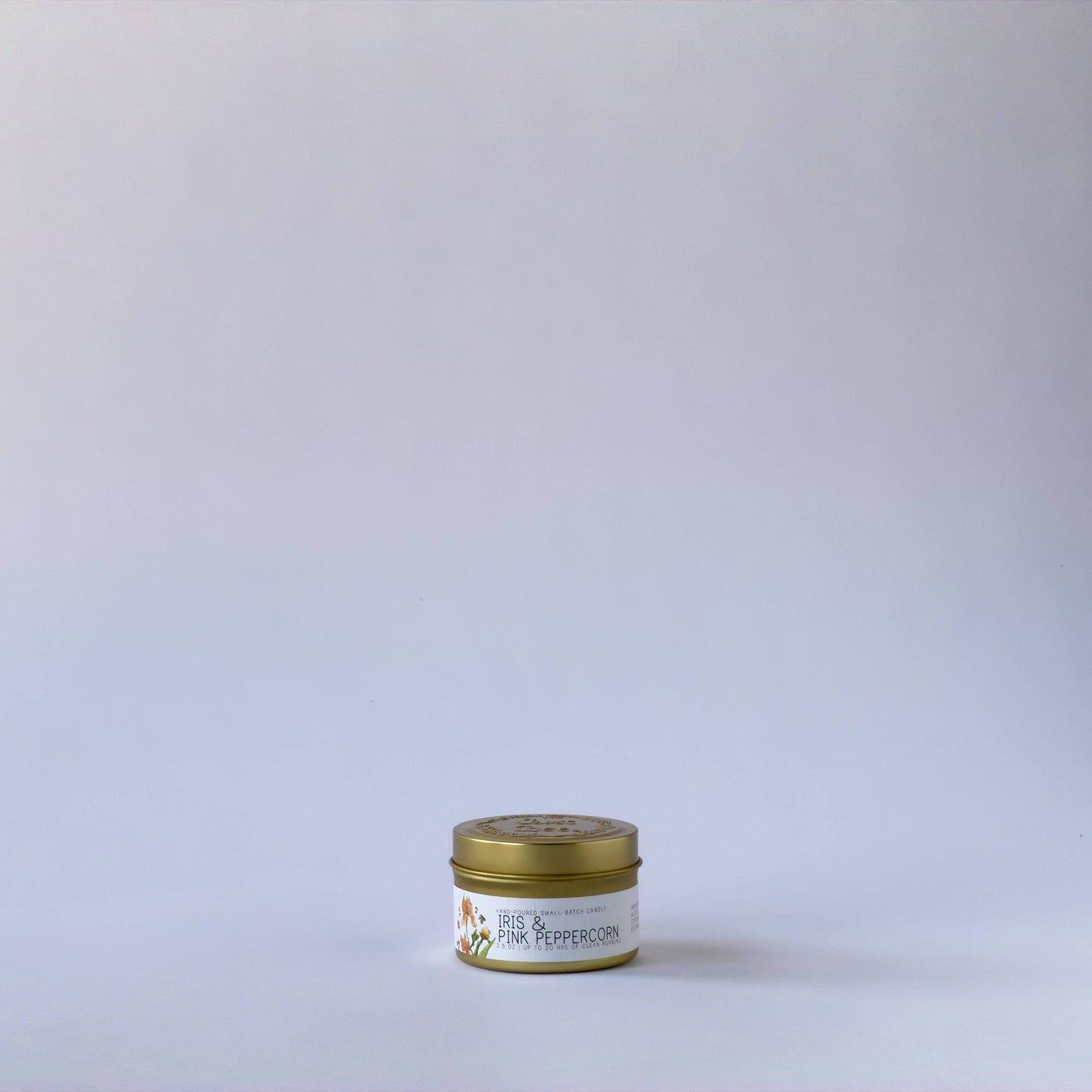 Iris & Pink Peppercorn - Tin - Just Bee Candle