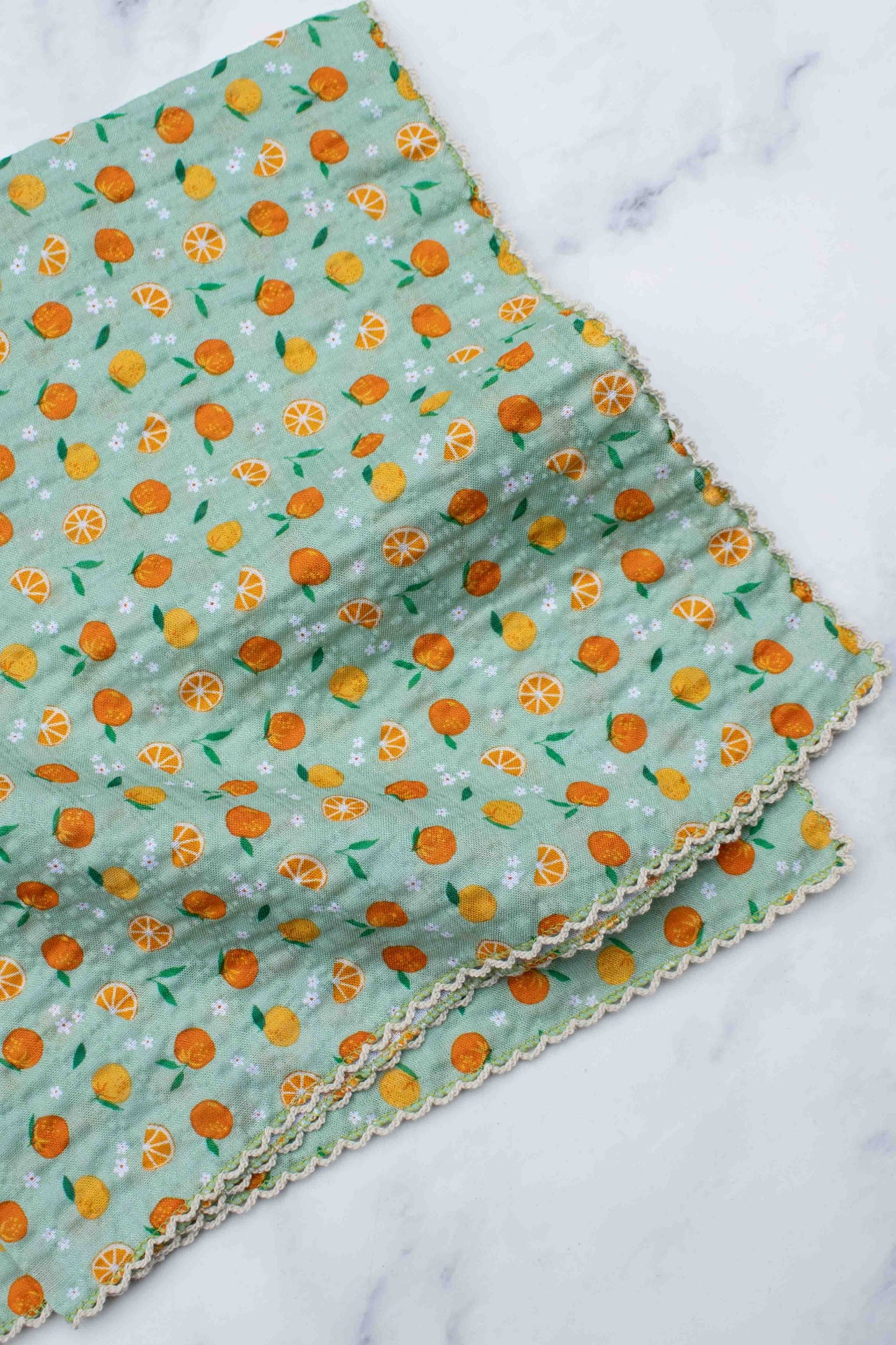Orange Sorbet Cotton Scarf