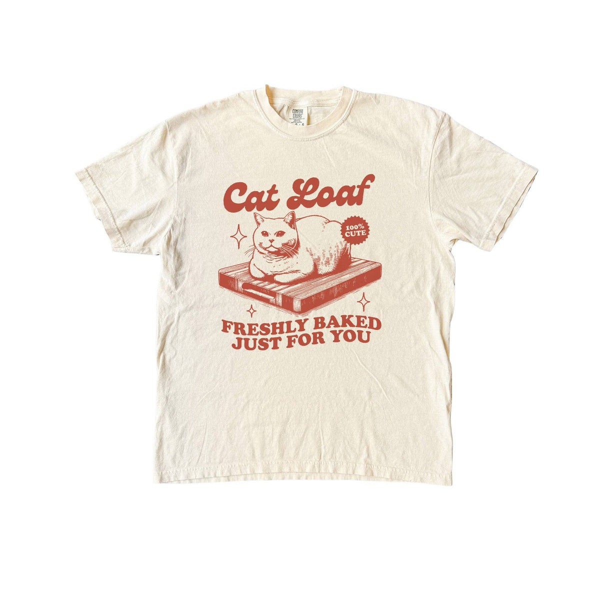 Cat Loaf Cotton Graphic Tee