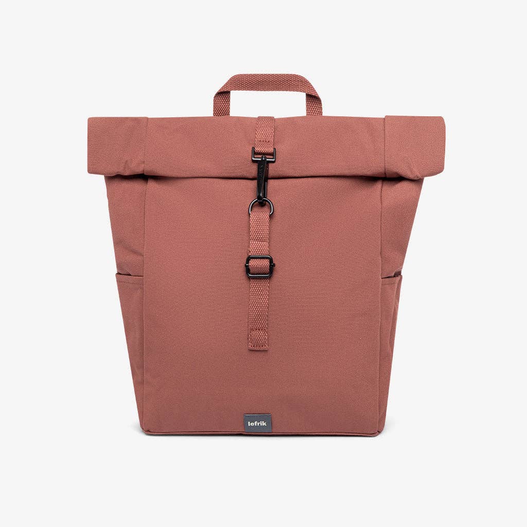 Recycled Roll-Top Mini Backpack, Bronze