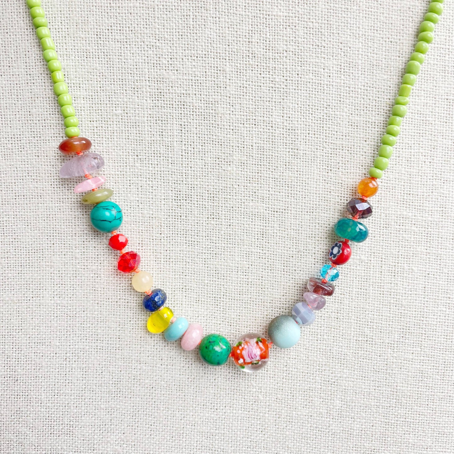Tutti  Colorful Beaded Necklace