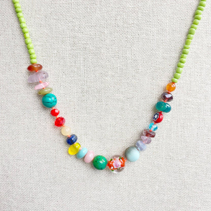 Tutti  Colorful Beaded Necklace