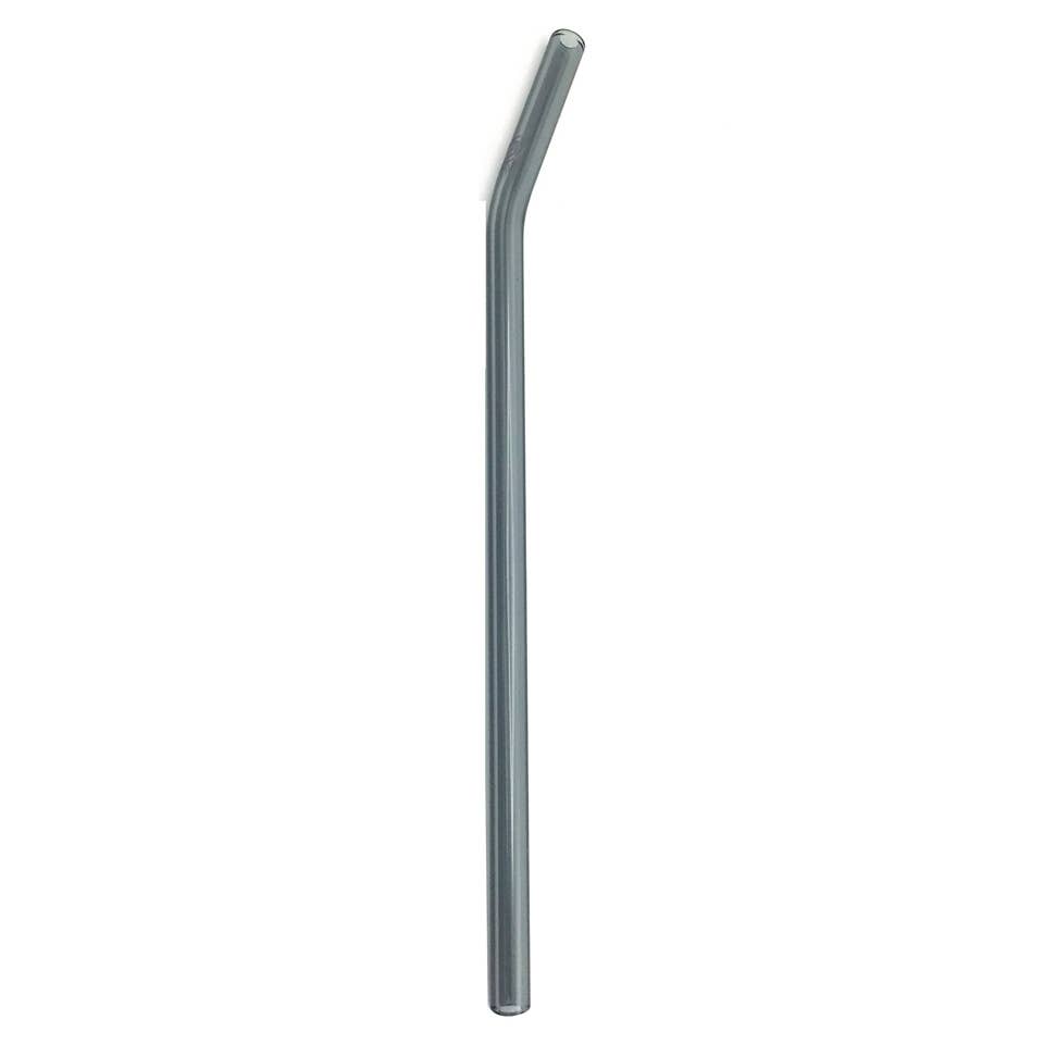 Reusable Glass Straws 9" x 8mm Bent