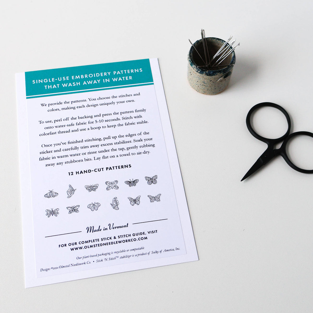 Butterfly Stick and Stitch Embroidery Patterns