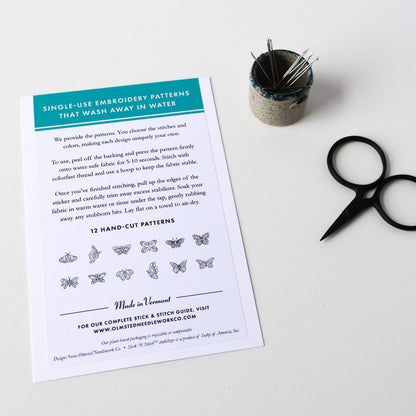 Butterfly Stick and Stitch Embroidery Patterns