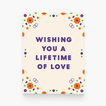 Wishing You a Lifetime of Love Greeting Card