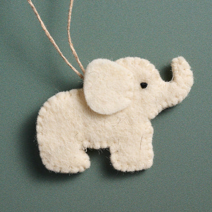 Felt Elephant Ornament