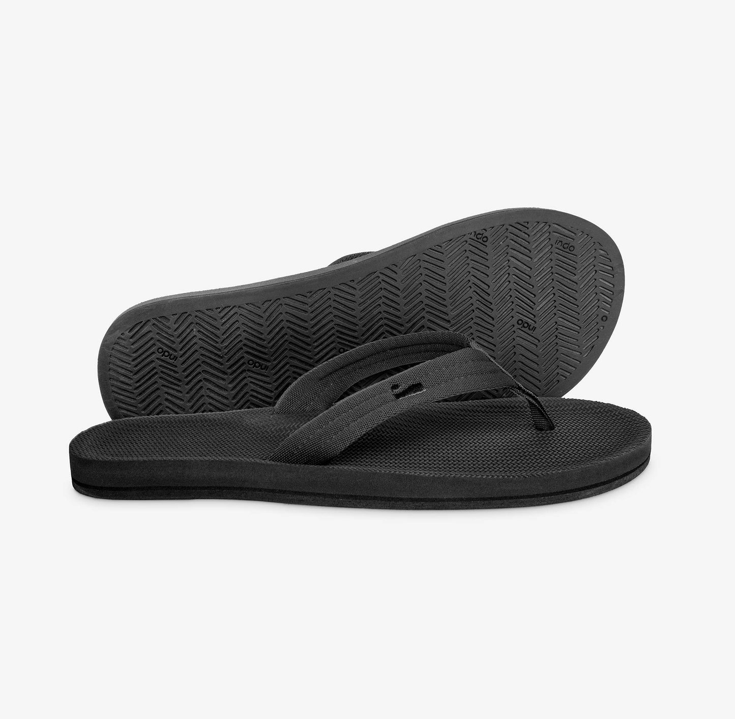 Men's Black Recycled Flip Flops