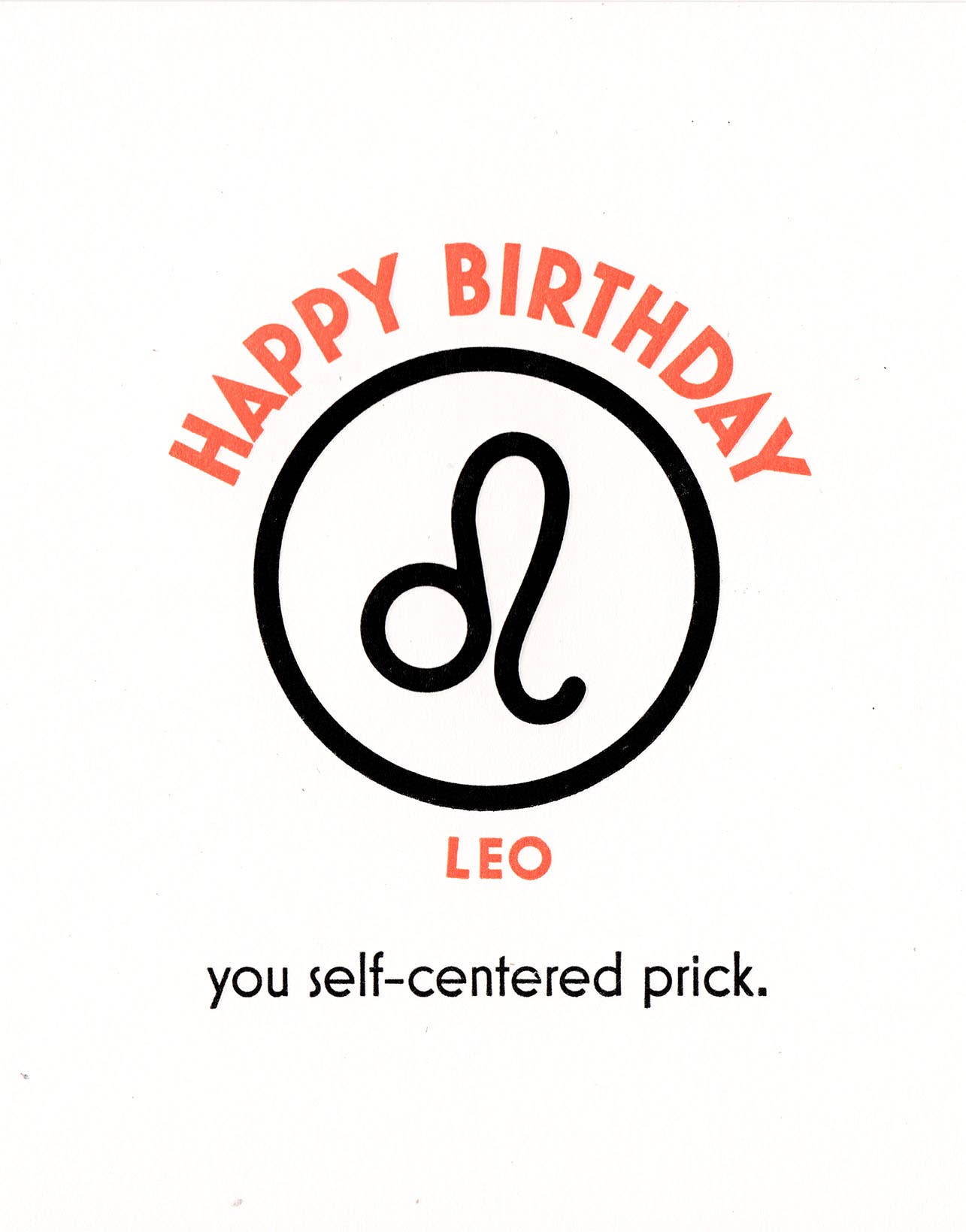 Leo Birthday Greeting Card