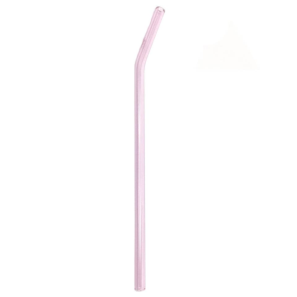 Reusable Glass Straws 9" x 8mm Bent