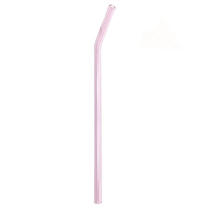 Reusable Glass Straws 9" x 8mm Bent