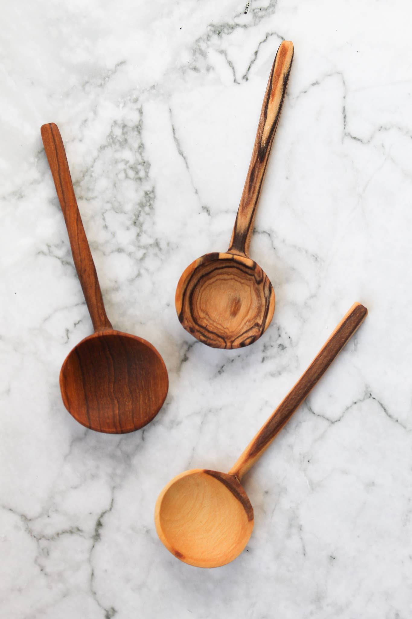 Hand-Carved Olive Wood Tea Spoon
