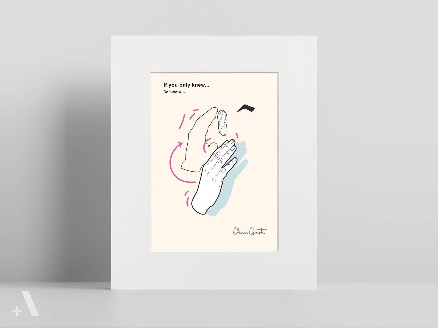 Italian Hand Gestures Illustrated Art Print