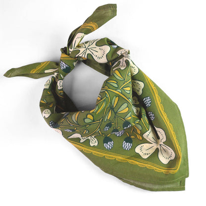 No. 152 Josephine Hand Screen-Printed Cotton Bandana